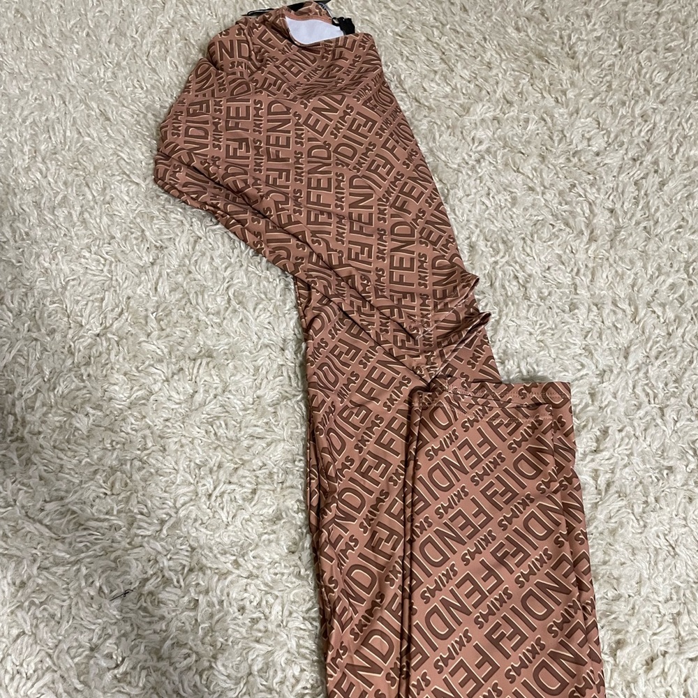 Brown FF/skims jumpsuit